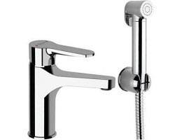 SIEGER stojanová umývadlová batéria s ručnou bidetovú spŕškou, chróm