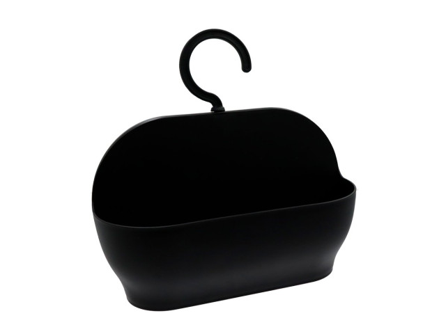 SHARON závesná sprchová polička, plast, čierna