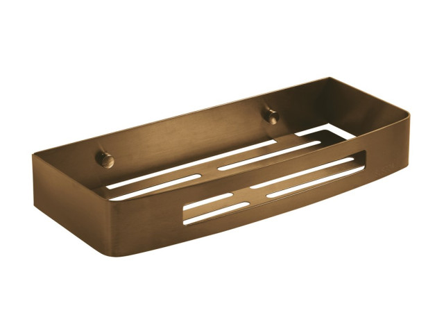 Sprchová polička SMART, 300 × 45 × 128 mm, matná meď