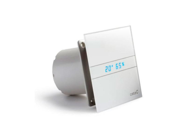 E-150 GTH kúpeľňový ventilátor axiálny s automatom, 10W / 19W, potrubia 150mm, biela