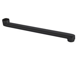 Výtoková rúra pre vodovodnú batériu, 320 mm, plochá, čierna matná