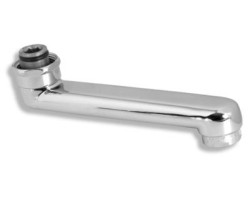 Výtokové ramienko rovné 17 cm chróm