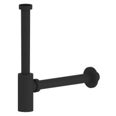 Umyvadlový sifón KING 5/4“, odpad 32 mm, ABS/čierny matný