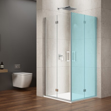 LORO sprchové dvere pre rohový vstup 900mm, číre sklo