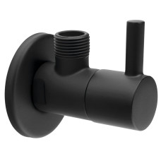 Rohový ventil 1/2„x3/8“, okrúhly, čierny matný