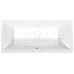 MARLENE HYDRO-AIR masážna vaňa, 180x80x48cm, biela