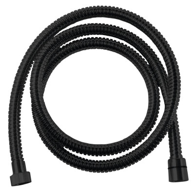 POWERFLEX kovová sprchová hadica, 200 cm, matná čierna
