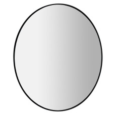 SHARON okrúhle LED podsvietené zrkadlo ø 80cm, čierna mat