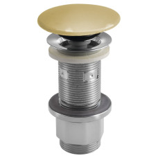 Odtok umývadla 5/4", click-clack, betónová zátka, 10-80 mm, žltá pololesklá