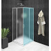 SIGMA SIMPLY sprchové dvere posuvné pre rohový vstup 800 mm, sklo Brick