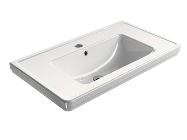 CLASSIC keramické umývadlo 90x50 cm, biela ExtraGlaze