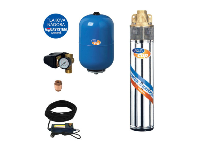 SUB CONTROL 50 - 4" SIGI 40/100 M Vodáreň s ponorným čerpadlom a ovládacím elektroboxom