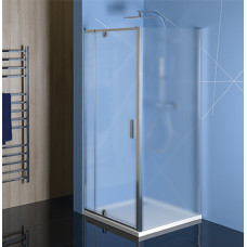 Easy Line obdĺžnik / štvorec sprchový kút pivot dvere 800-900x800mm L / P variant, brick sklo