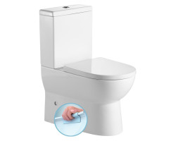 JALTA WC kombi, Rimless, spodný/zadný odpad