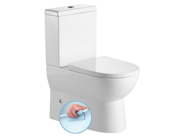 JALTA WC kombi, Rimless, spodný/zadný odpad