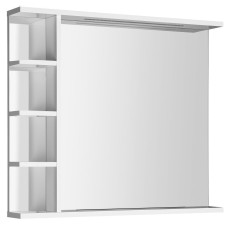 KORIN STRIP zrkadlo s LED osvetlením a policami 80x70x12cm