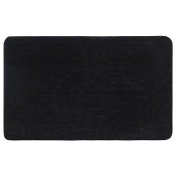Kúpeľňová rohož RIST, 50 x 80 cm, 100 % polyester, protišmyková, čierna