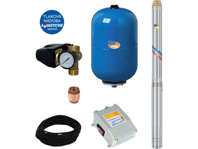 SUB CONTROL 50 - 3,5" ELECTRA 45/78 M Vodáreň s ponorným čerpadlom a ovládacím elektroboxom