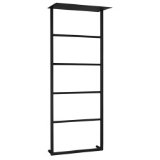 SKA nástenný sušič uterákov s policou 454x1184x252mm, matná čierna SKA nástenný sušič uterákov s policou 454x1184x252mm, matná čierna