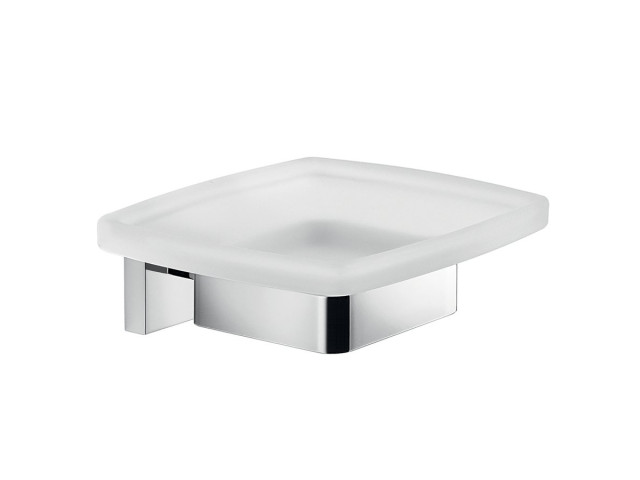 Mydelnička ELBA, mliečne sklo, chróm