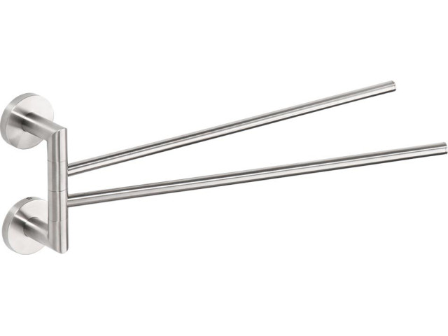 X-STEEL otočný držiak na uteráky dvojitý 420mm, brúsená nerez (104204105)