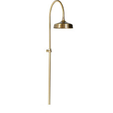 ANTEA sprchový stĺp k napojeniu na batériu, hlavová sprcha, bronz