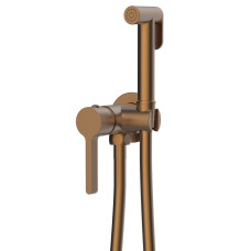 ICONIC podomietková bidetová batéria so sprchou Stop, okrúhla, matná meď ICONIC podomietková bidetová batéria so sprchou Stop, okrúhla, matná meď