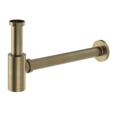 Sifón umývadla 5/4", odpad 32 mm, okrúhly, matná zlatá farba
