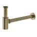 Sifón umývadla 5/4", odpad 32 mm, okrúhly, matná zlatá farba