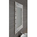 SCULE zrkadlo v ráme, 70x100cm, biela