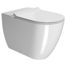 PURA WC misa kombinovaná spodná/zadná odpadová, Swirlflush, 36x63cm, biela ExtraGlaze