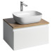 Skrinka ALTAIR s hornou časťou 62,5 cm, biela/dub emporio