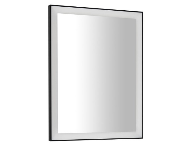 GANO zrcadlo s LED osvětlením 60x80cm, černá