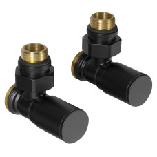 Súprava ventilov C-START, manuálny rohový, matná čierna Súprava ventilov C-START, manuálny rohový, matná čierna