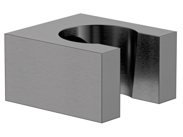 Hranatý držiak na sprchu, pevný, farba gun metal Hranatý držiak na sprchu, pevný, farba gun metal