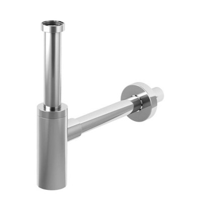 INOXMATER sifón k umývadlu 5/4", odtok 32 mm, nerezová oceľ/chróm