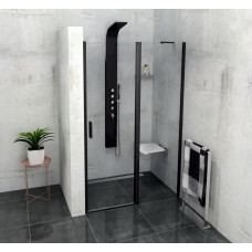 ZOOM LINE BLACK sprchové dvere 1000mm, číre sklo