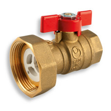 Guľový kohút so šróbením a spätnou klapkou k čerpadlám 1" x 6/4"