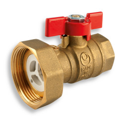 Guľový kohút so šróbením a spätnou klapkou k čerpadlám 1" x 6/4"
