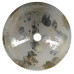 MURANO ANIMA 2 sklenené umývadlo okrúhle 40x14 cm, strieborná/béžová