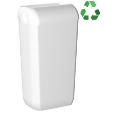 ECOLORED nástenný odpadkový kôš s vekom, 23 l, ABS, Soft Touch, biely