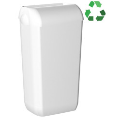ECOLORED nástenný odpadkový kôš s vekom, 23 l, ABS, Soft Touch, biely