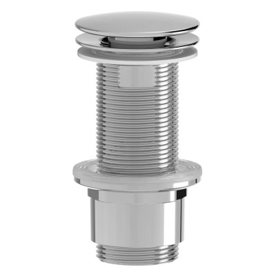 Umyvadlový vývod 5/4“, neuzatvárateľný, veľká zátka, 10-80 mm, ABS/chróm