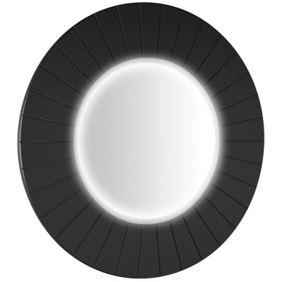 LUMIRO STRIP okrúhle zrkadlo s LED osvetlením v ráme ø 90 cm, carina