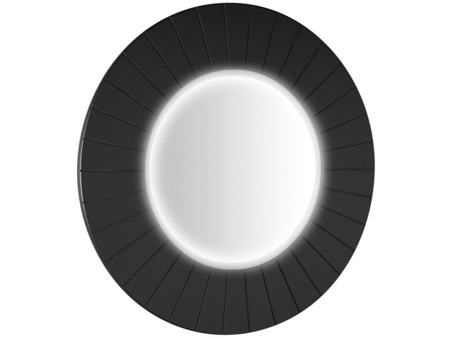 LUMIRO STRIP okrúhle zrkadlo s LED osvetlením v ráme ø 90 cm, carina