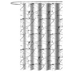 Sprchový záves 180x180cm, polyester, mramorový vzor