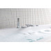 Ručná sprcha, hranatá, 220mm, ABS / chróm