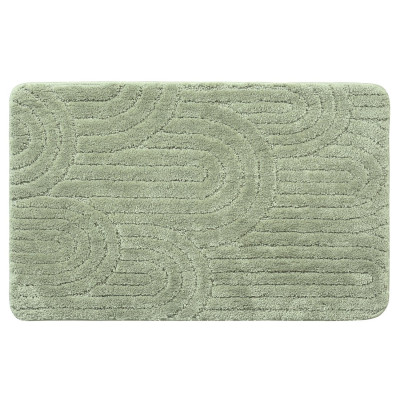 Kúpeľňová rohož RIST, 50 x 80 cm, 100 % polyester, protišmyková, zelená