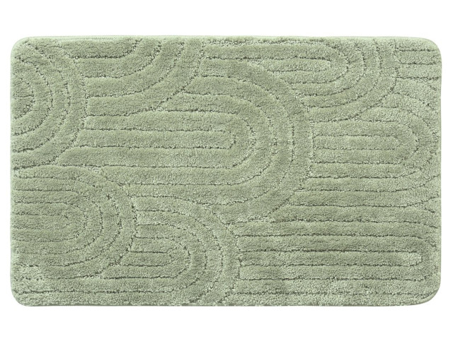 Kúpeľňová rohož RIST, 50 x 80 cm, 100 % polyester, protišmyková, zelená