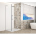 TRINITY CHROME štvorcový sprchový kút 900x900 mm, číre sklo, pravý